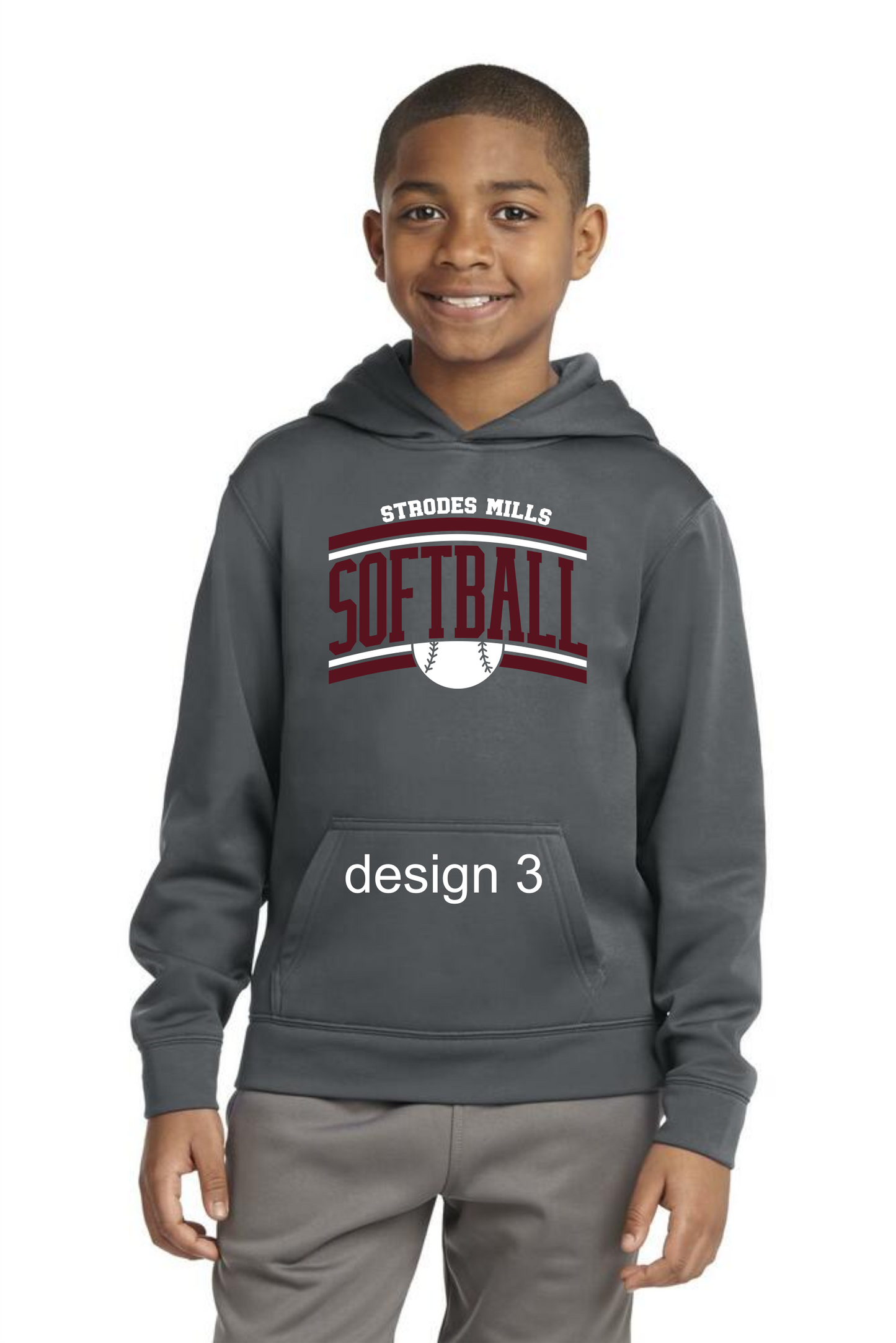 Moisture wick (UA material) YOUTH hoodie