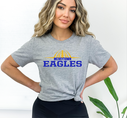 McVeytown Eagles ftbl outline GRAY ONLY