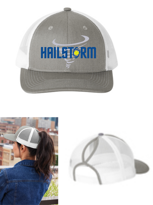 Hailstorm snapback ponytail hat