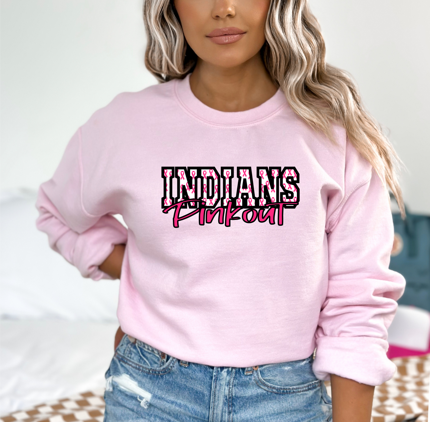 Indians pink out (pink option)