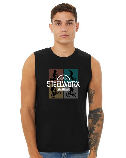 Steelworx Men's Jersey Muscle tank