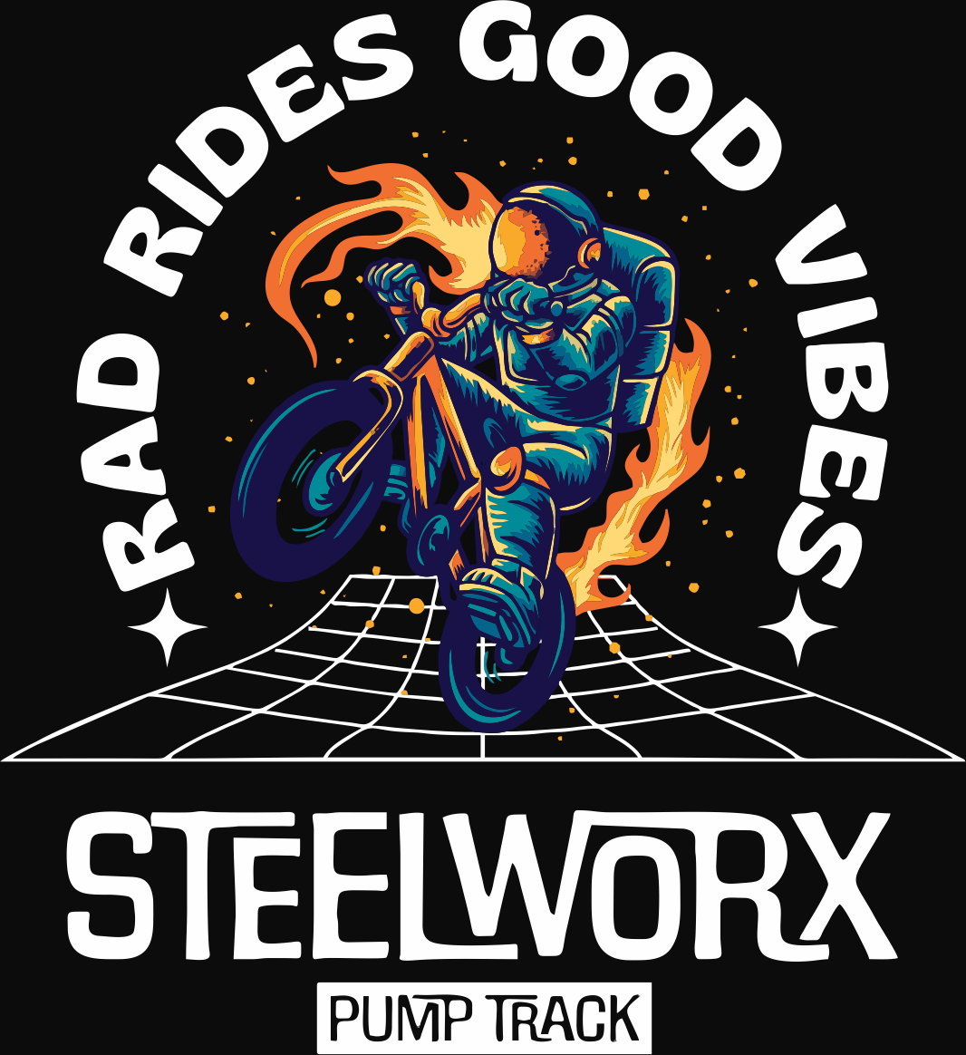 Steelworx t-shirt rad ride