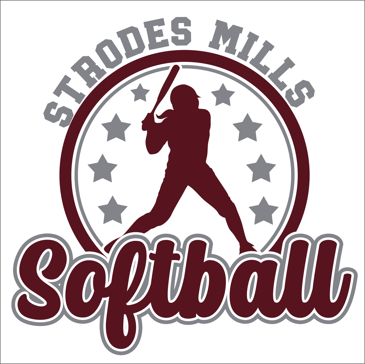 Strodes softball stars-adult sizing