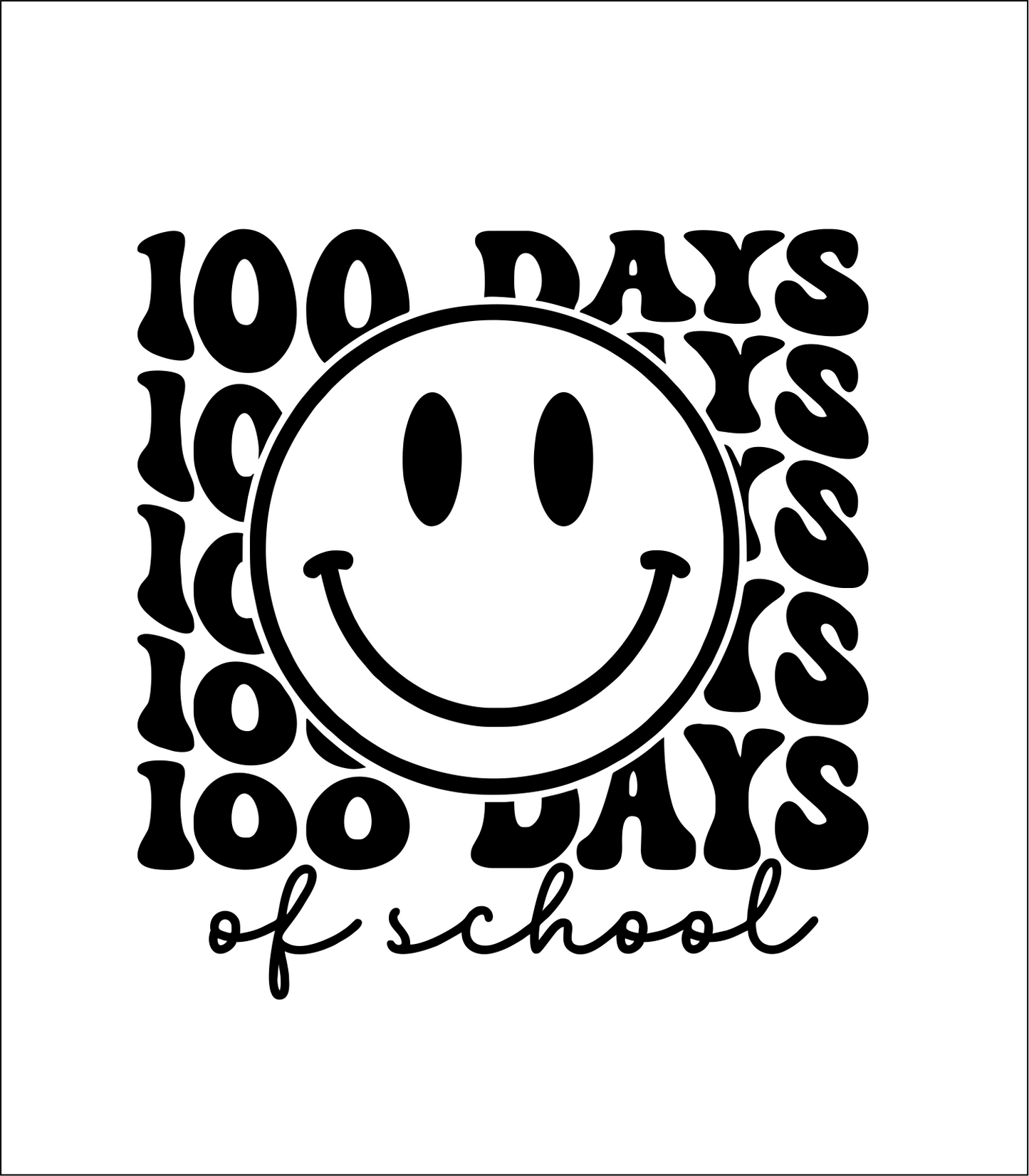 100th day smiley